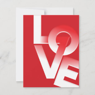 Niedliche Liebe Typografie Valentinstag Feiertagskarte