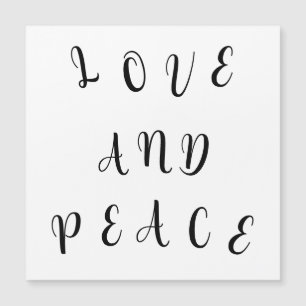 Niedliche Liebe und Frieden Magnetkarte