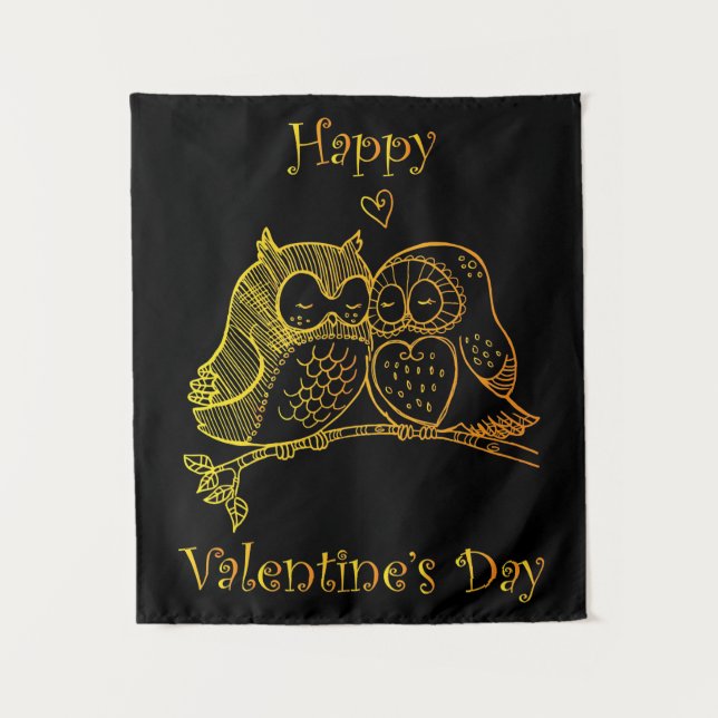 Niedliche Liebe Vogelkuchen - Romantik Art. 3/3 Wandteppich (Vorderseite)