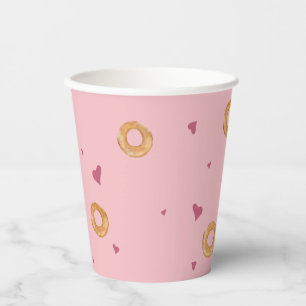 Niedliche LIEBE   Weiches Rosa   Pappbecher
