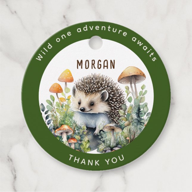 Niedliche Liebhaber von Waldtieren Danke für die D Geschenkanhänger (Vorderseite)