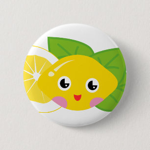 Niedliche Lil Zitrone Button