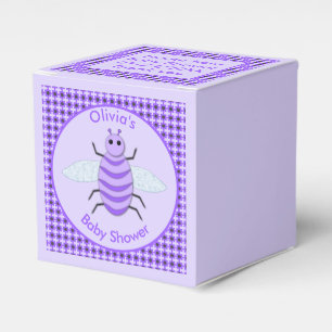 Niedliche Lila Baby Bienengeschlechtsneutrale Baby Geschenkschachtel