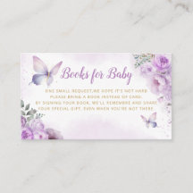 Niedliche Lila Bücher für Baby Butterfly Babydusch