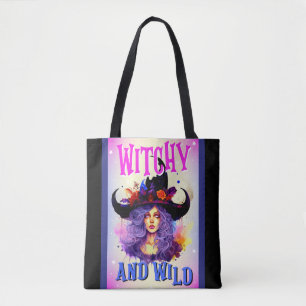 Niedliche Lila Hexengebäcktasche