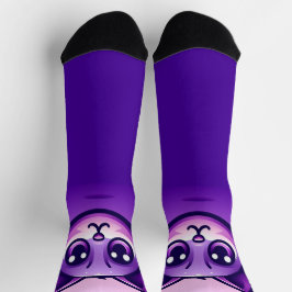 Niedliche Lila Katze Socken