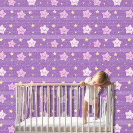 Niedliche Lila Kawaii Stars Kinderzimmer Kinderzim Tapete