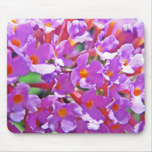 Niedliche Lila kleine Blume zentriert Jar Candle Mousepad