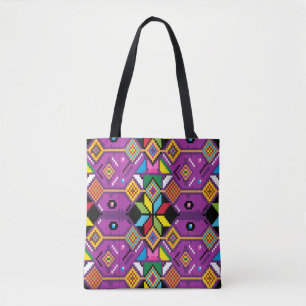 Niedliche lila, orangefarbene Mochila Art