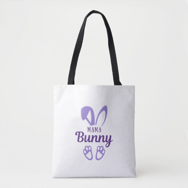Niedliche Lila Ostermama Bunny Rabbit Ohren Mutter (Vorderseite)