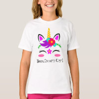 Niedliche Lila Rosa Einhorn Rote Blume