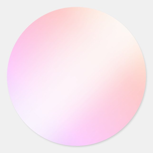 Niedliche Lila Rosa Ombre Leere Elegante Chic Stic Runder Aufkleber (Vorderseite)