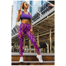 Niedliche Lila rosa Yoga-Leggings Leggings