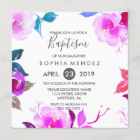 Niedliche Lila Rose FloralGirl Taufe