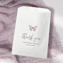 Niedliche Lila und rosa Schmetterlingsdusche Geschenktütchen