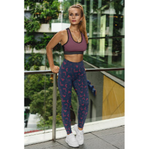 Niedliche Lila Workout Yoga - Zehnte Leggings