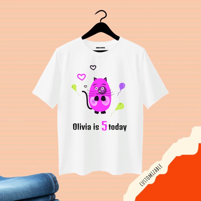 Niedliche Lilatkatze T-Shirt (Von Creator hochgeladen)