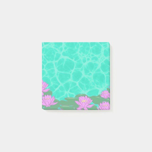 Niedliche Lilypad Sticky Notes Post-it Klebezettel (Vorderseite)