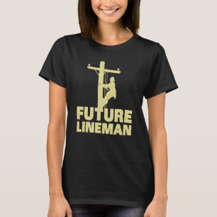 Niedliche Lineman Designs für Kinder Männer Frauen T-Shirt