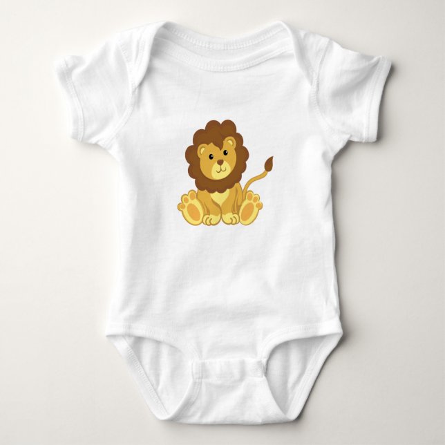 Niedliche Lion Baby Bekleidung Baby Strampler (Vorderseite)