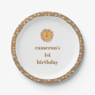 Niedliche Lion Baby Kids Animal Custom Birthday Pa Pappteller