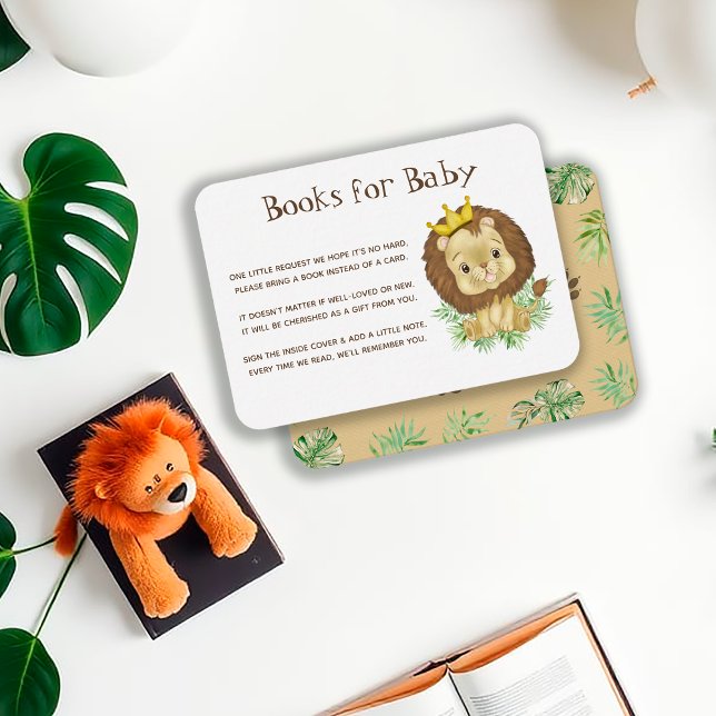 Niedliche Lion Baby Showthemenbücher für Babyfütte Begleitkarte (Von Creator hochgeladen)