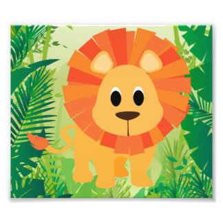 Niedliche Lion Fotodruck