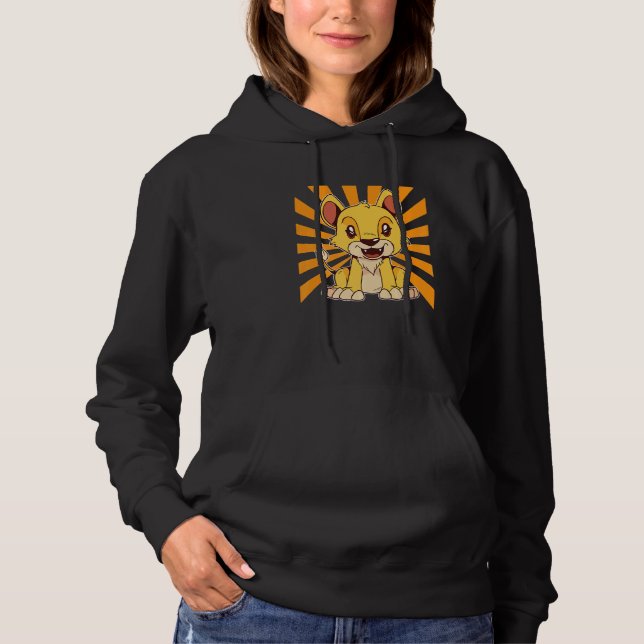 Niedliche Lion Hoodie (Vorderseite)