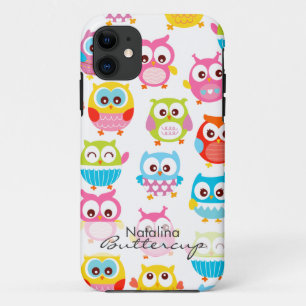 Niedliche Litte Eulen personalisiert Case-Mate iPhone Hülle