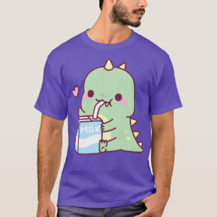 Niedliche Little Dino Lieben Milch T-Shirt