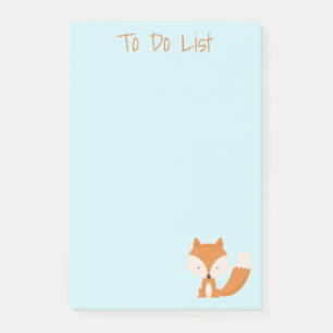 Niedliche Little Fox Post-it®-Notizen Post-it Klebezettel