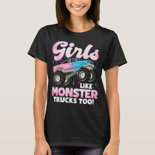 Niedliche Lkw-Girls wie Monster-Lkw T-Shirt