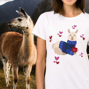 Niedliche Llama-Liebe T-Shirt