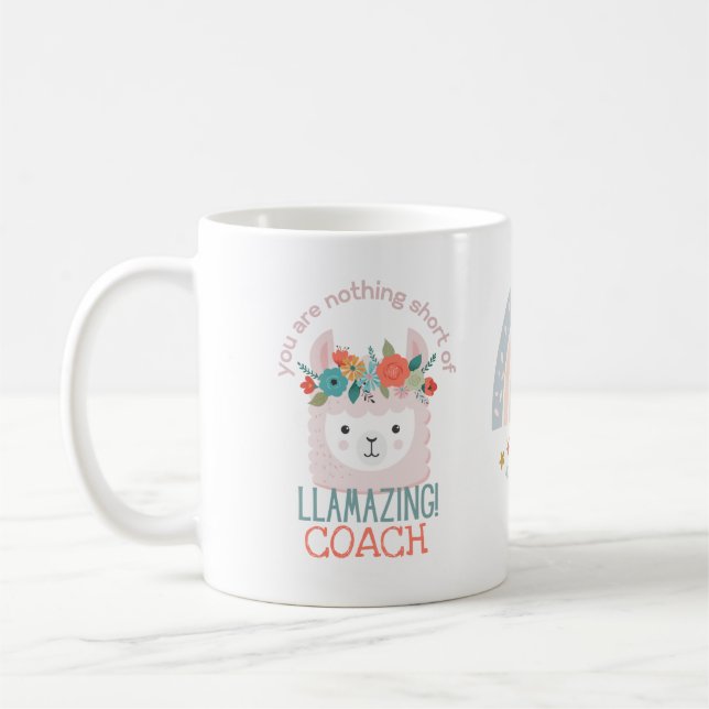 NIEDLICHE LLAMA Sie sind Phantastisch COACH CAPTAT Kaffeetasse (Links)