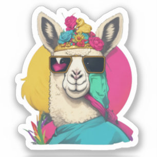 Niedliche Llamas-Aufkleber Aufkleber
