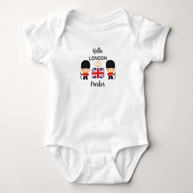 Niedliche London Guards Baby Boy Name England Baby Strampler (Vorderseite)
