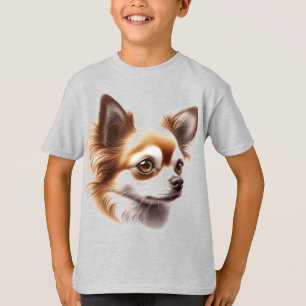 Niedliche Long Hair Chihuahua Welpe Tasse T-Shirt