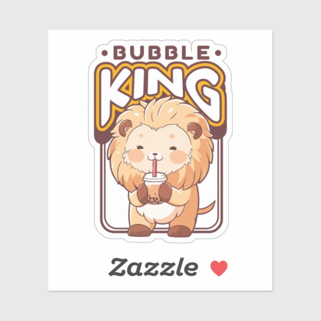 NIEDLICHE LÖSCHE TRINKBOBA TEA AUFKLEBER (Blatt)