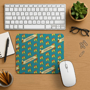 Niedliche Lovebirds Fischer's Lovebird Latin Retro Mousepad