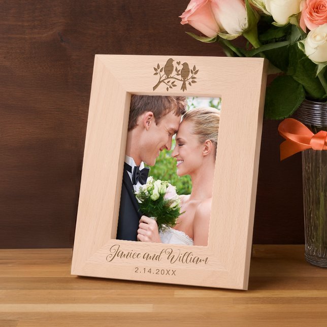 Niedliche Lovebirds im Baum Geätzte Rahmen (Von Creator hochgeladen)