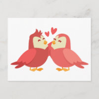 Niedliche Lovebirds Red Burgundy Wedding Liebe Bri
