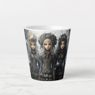 Niedliche Lowbrow Girl Latte Cup Milchtasse