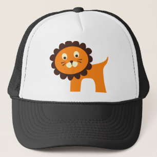 Niedliche Löwe-Dschungel-Safari-Zoo-Tier-T-Shirts Truckerkappe