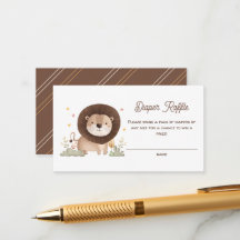 Niedliche Löwenbaby Dusche Roaring Diaper Raffel