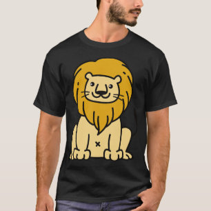 Niedliche Löwendoodle Zeichnend T-Shirt