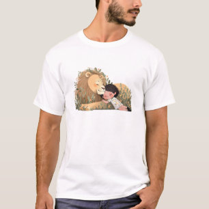 Niedliche Löwentiere lieben Kinder in der Schluckm T-Shirt