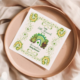 Niedliche Lucky Little Kleeblatt Babydusche Serviette