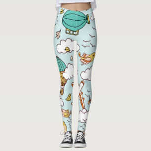 Niedliche Luftballons Nahtloses Muster Leggings
