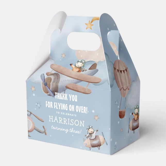 Niedliche Luftfahrtflugzeugpartei Geschenkschachtel (Vorderseite)