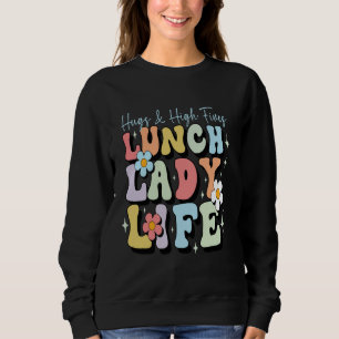 niedliche Lunchfrauen Tee School Cafeteria